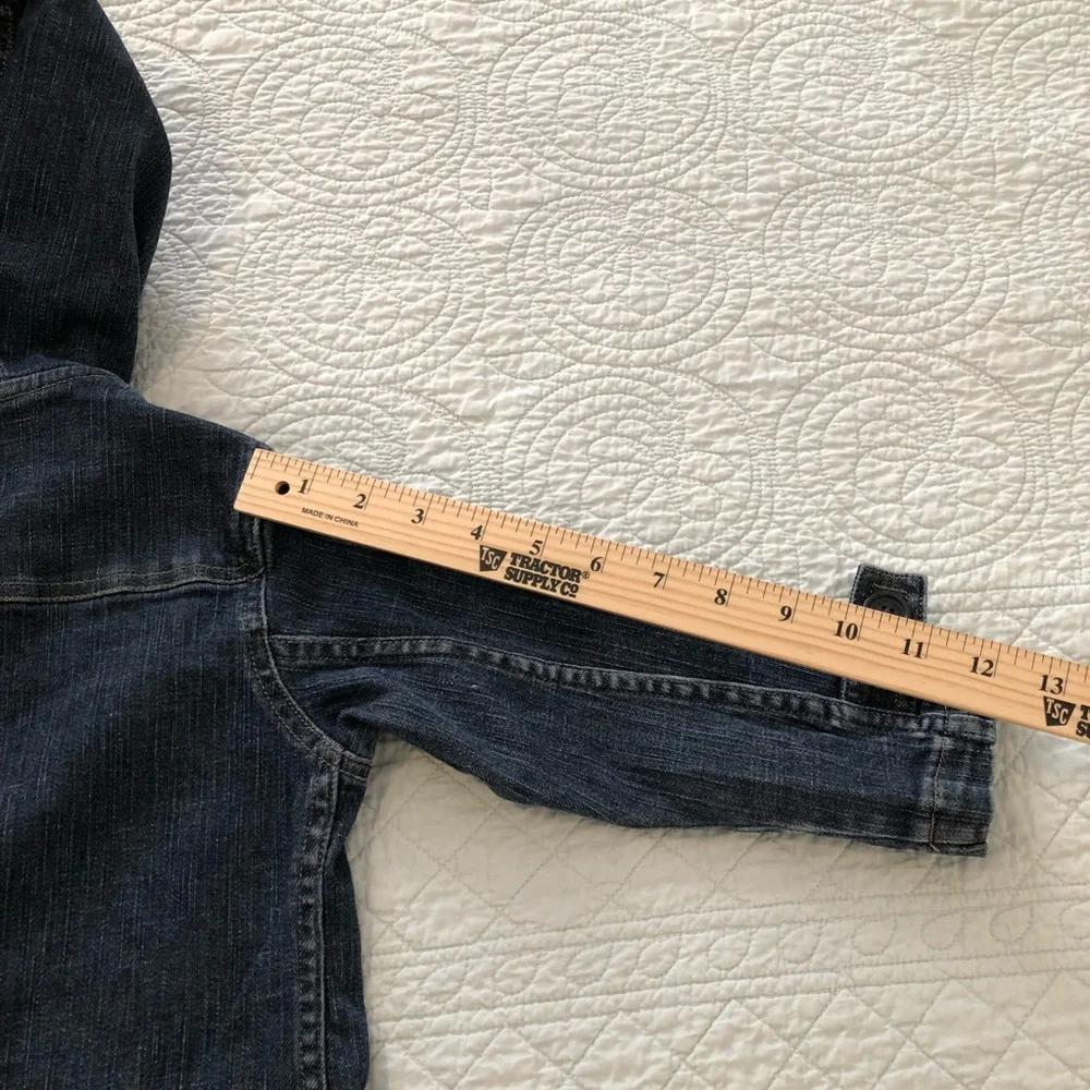Vintage Baby Gap hooded denim barn jacket. Size 4.